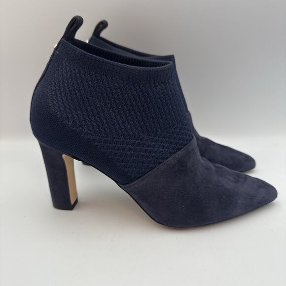 Cole Haan Grand 360 Womens Vannie Marine Blue Suede Knit Pointed Toe Heels 5.5 B - Picture 2 of 10
